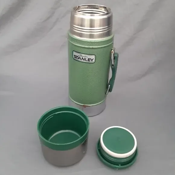 Vintage Aladdin Stanley 24-oz. Wide Mouth Thermos # A-1350B, Made In USA - Picture 7 of 10
